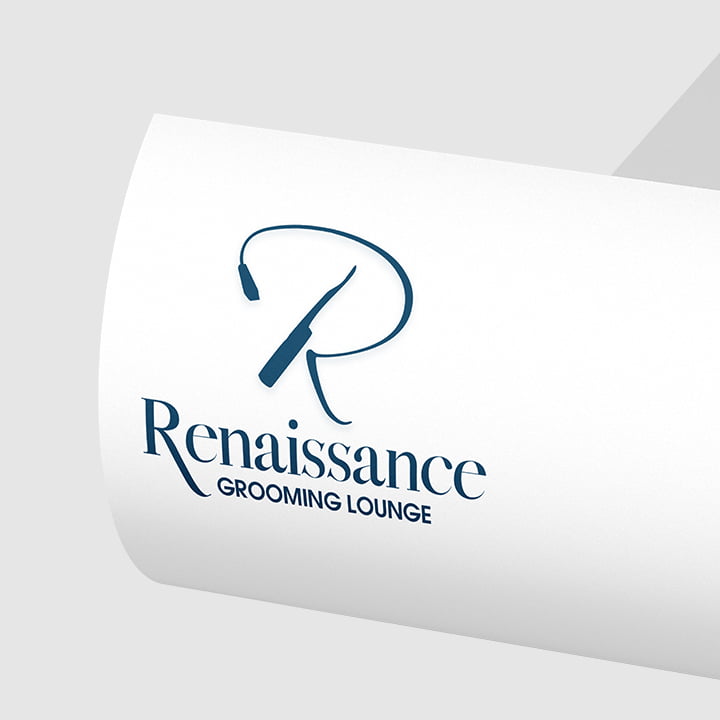 Our work Logo Design Renaissance Grooming Lounge