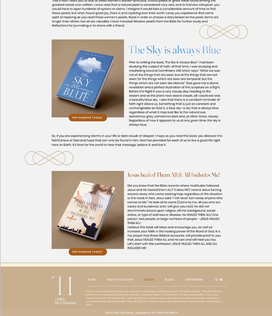 Website Design Minimalist Sleek Modern. Books