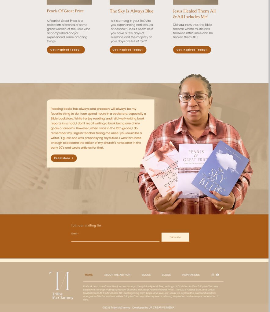 Website Design Minimalist Sleek Modern. About Page