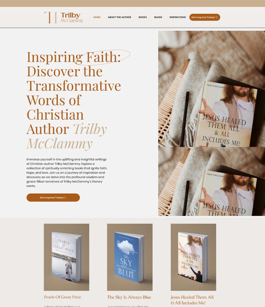 Website Design Minimalist Sleek Modern. Home page