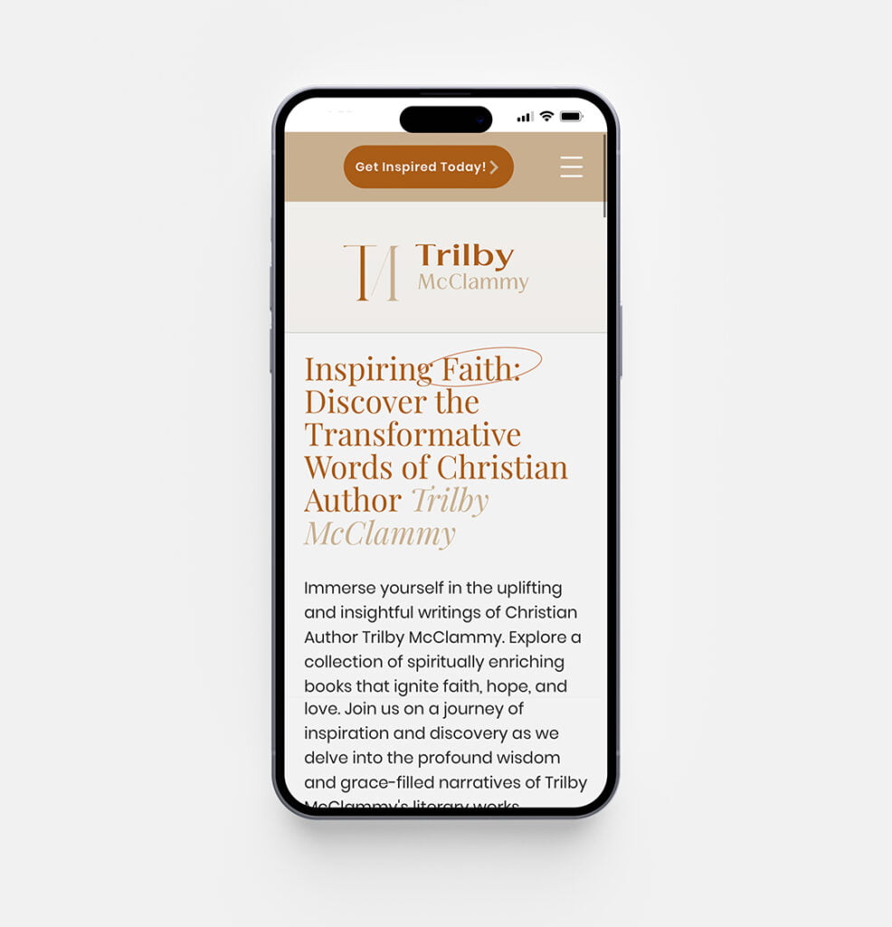 Mobile Responsive Website Design Trilby McClammy