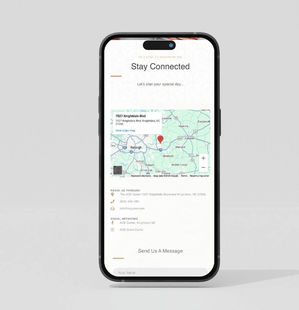 Our Work Website Design The Ace Center